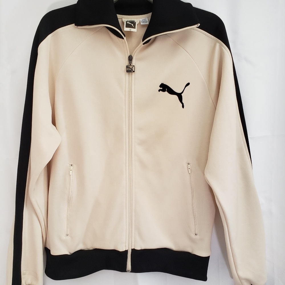 Puma Men Cream  black jacket size M